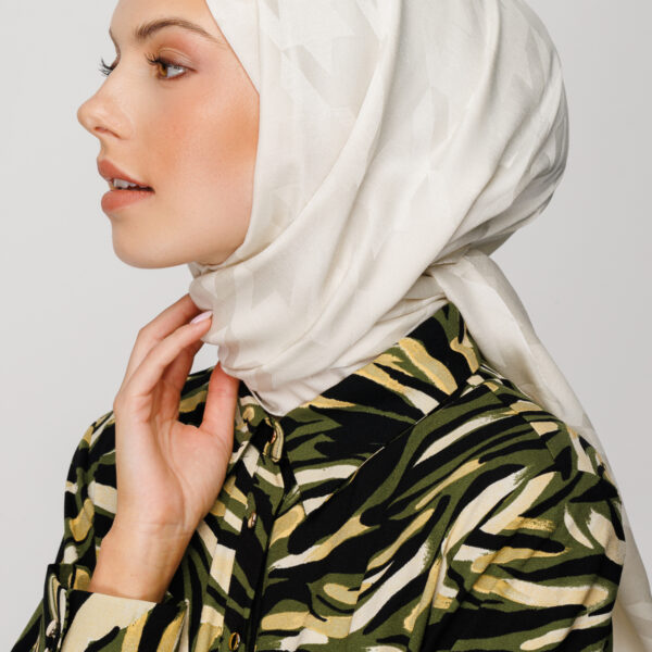 Silky Hijab - cremeweiß