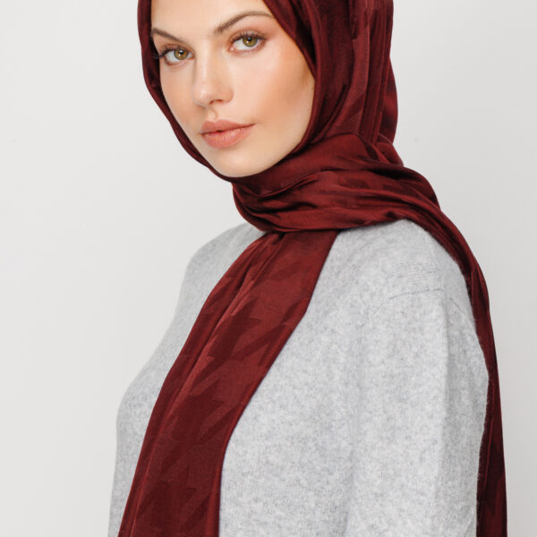 Silky Hijab - cherry