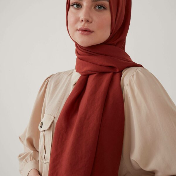 Classic Cotton Hijab - rostbraun