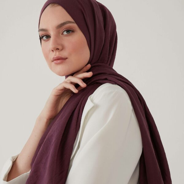 Classic Cotton Hijab - pflaume