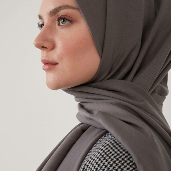 Classic Cotton Hijab - dunkelgrau