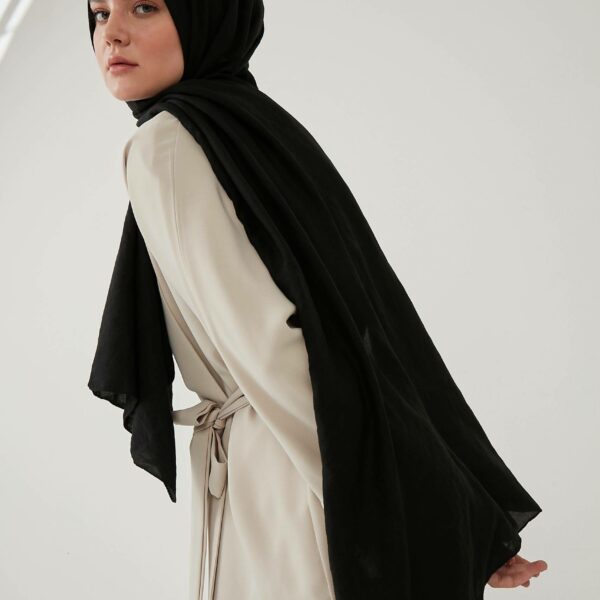 Classic Cotton Hijab - schwarz