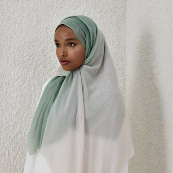 Degrade Hijab - creme-mint